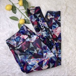 PELOTON X WITH Multicolor High Rise Ankle Leggings Size 2X